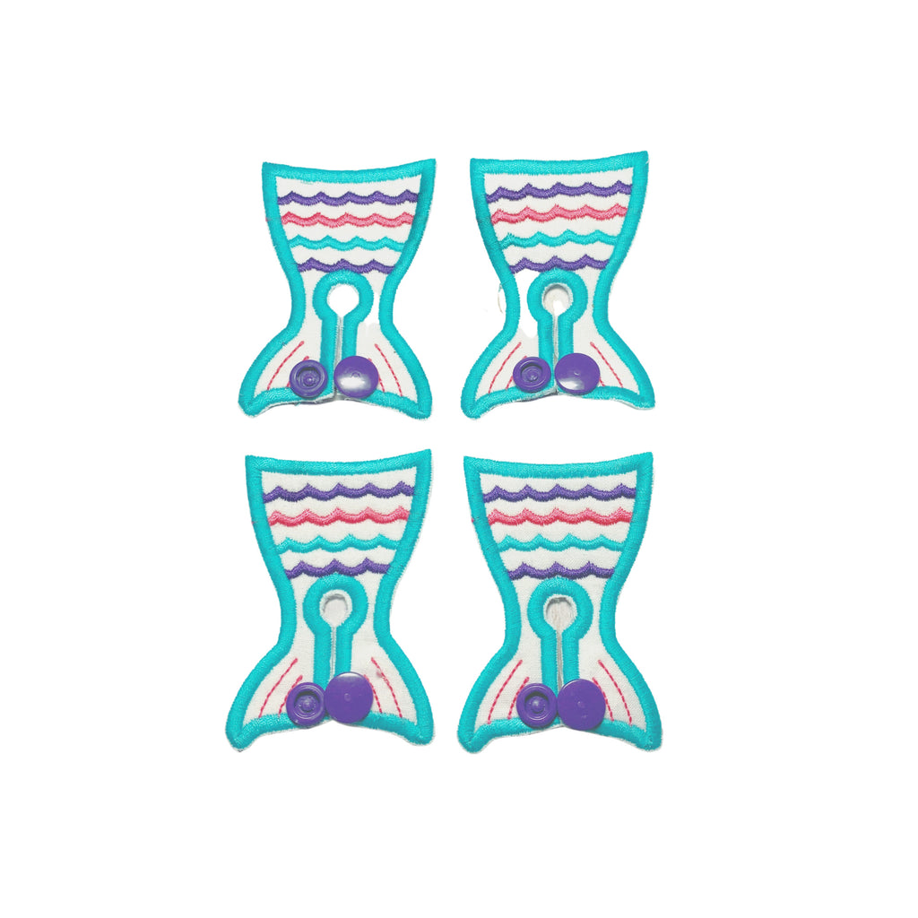 Mermaid Tail Shaped G-Tube Pads (set of four)