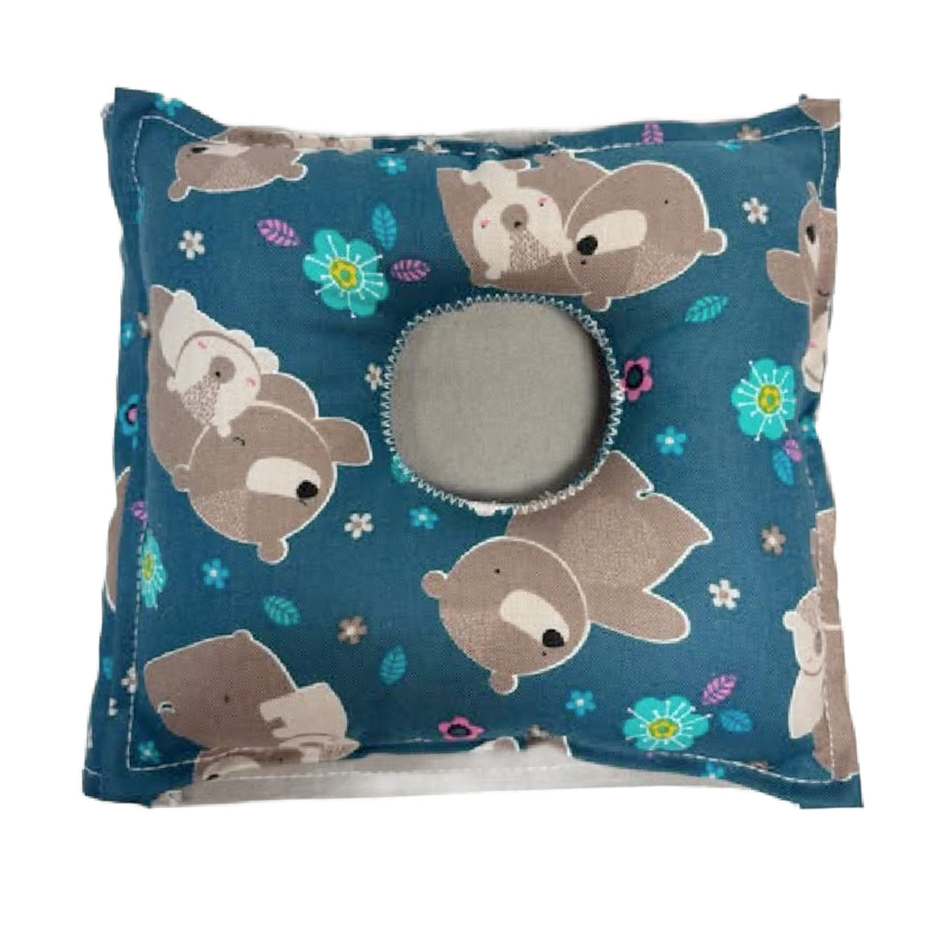 Bear G-Tube Tummy Time Pillow
