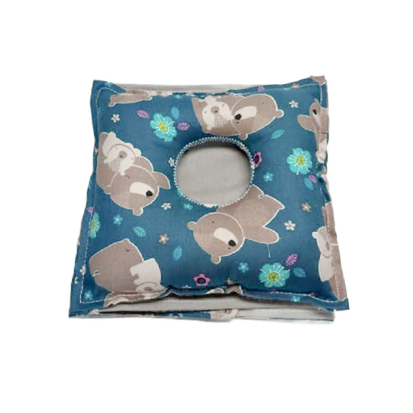 Bear G-Tube Tummy Time Pillow