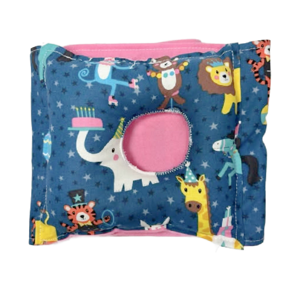 Birthday Circus Animals G-Tube Tummy Time Pillow