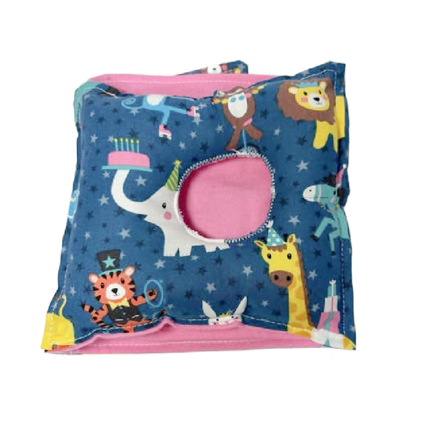 Birthday Circus Animals G-Tube Tummy Time Pillow