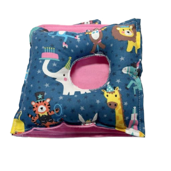 Birthday Circus Animals G-Tube Tummy Time Pillow
