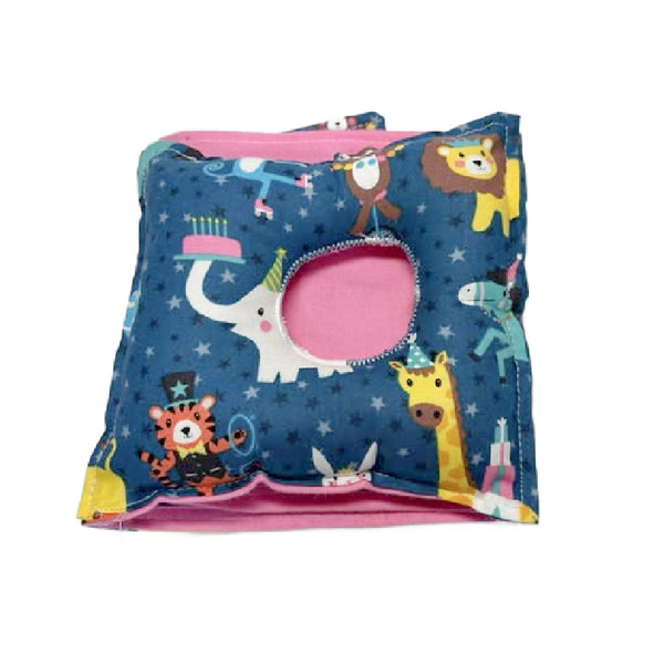 Birthday Circus Animals G-Tube Tummy Time Pillow