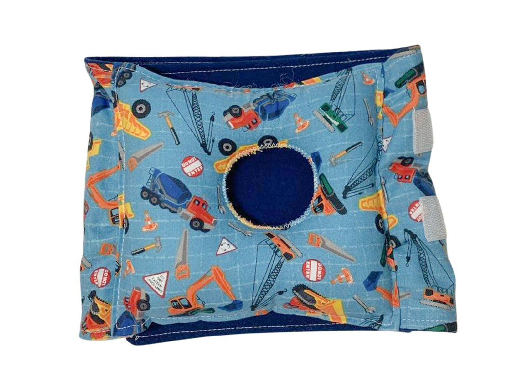 Construction Vehicle G-Tube Tummy Time Pillow