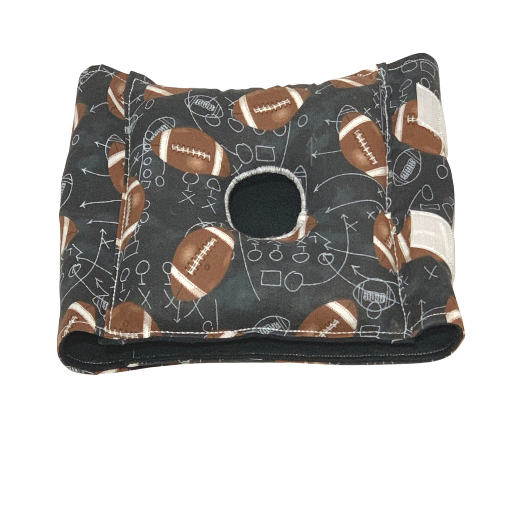 Football G-Tube Tummy Time Pillow