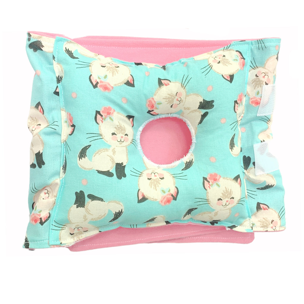 Kitten G-Tube Tummy Time Pillow
