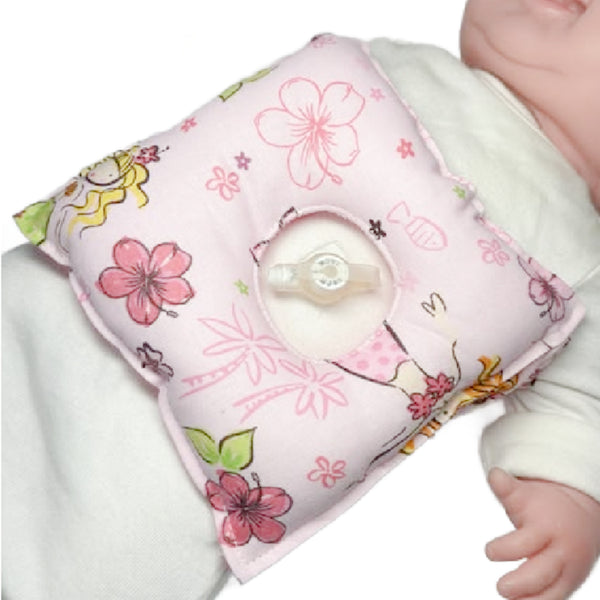 Pink Mermaid G-Tube Tummy Time Pillow