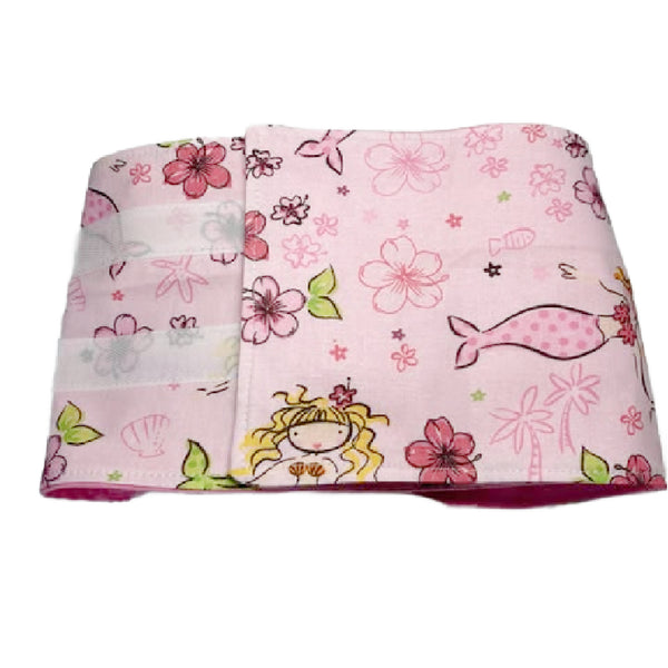 Pink Mermaid G-Tube Tummy Time Pillow