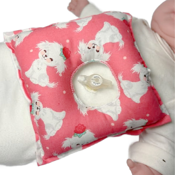 Puppy Dog G-Tube Tummy Time Pillow