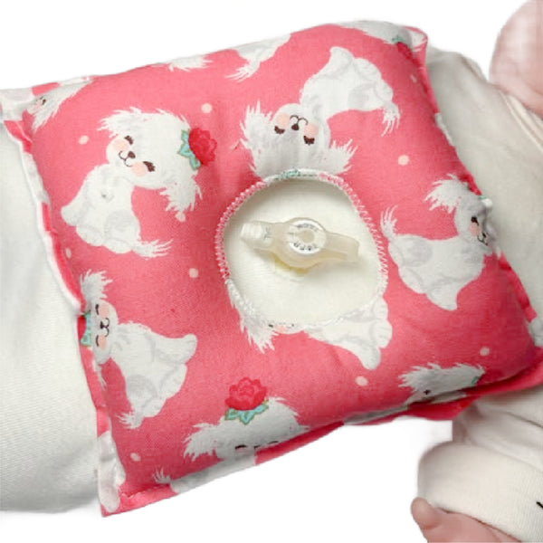 Puppy Dog G-Tube Tummy Time Pillow