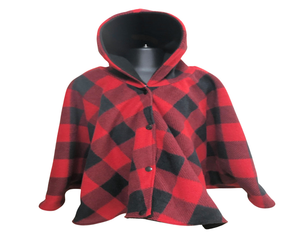 Red Buffalo Plaid Car Seat Poncho