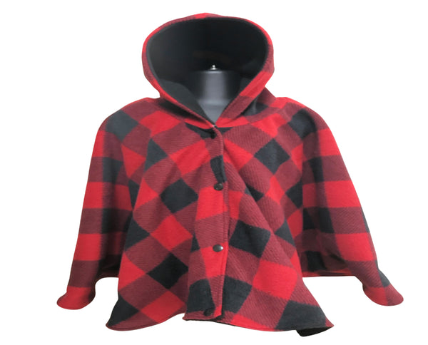 Red Buffalo Plaid Car Seat Poncho