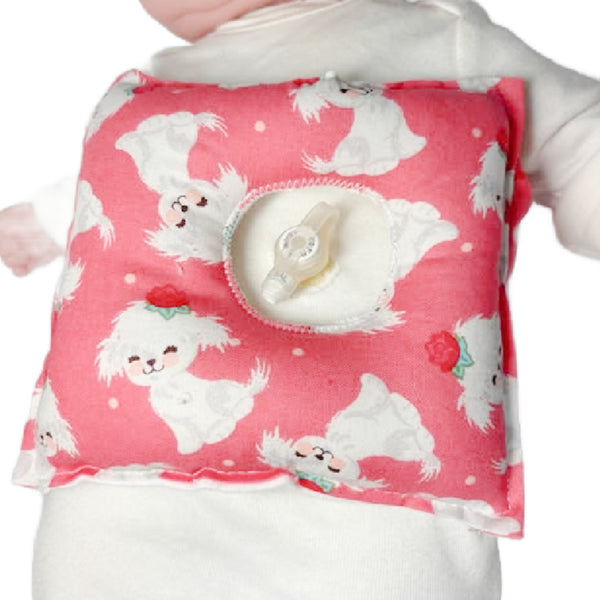 Puppy Dog G-Tube Tummy Time Pillow