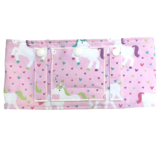 Unicorn and Hearts G Tube Belt