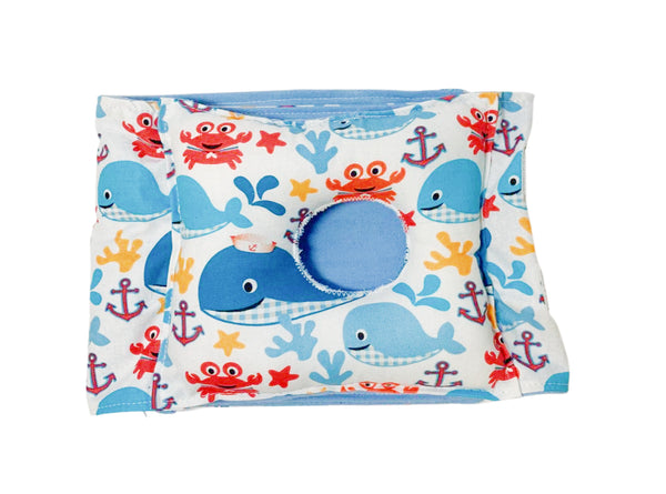 Whale Ocean G-Tube Tummy Time Pillow