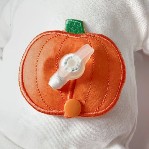 Pumpkin Shape G-Tube Pad