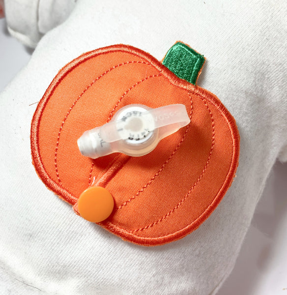 Pumpkin feeding tube pad