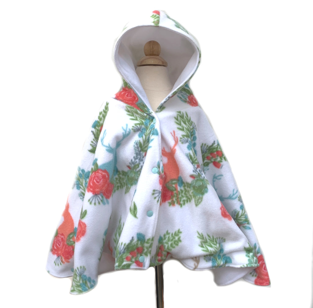 Floral Car Seat Poncho - Lil Bayou Boutique