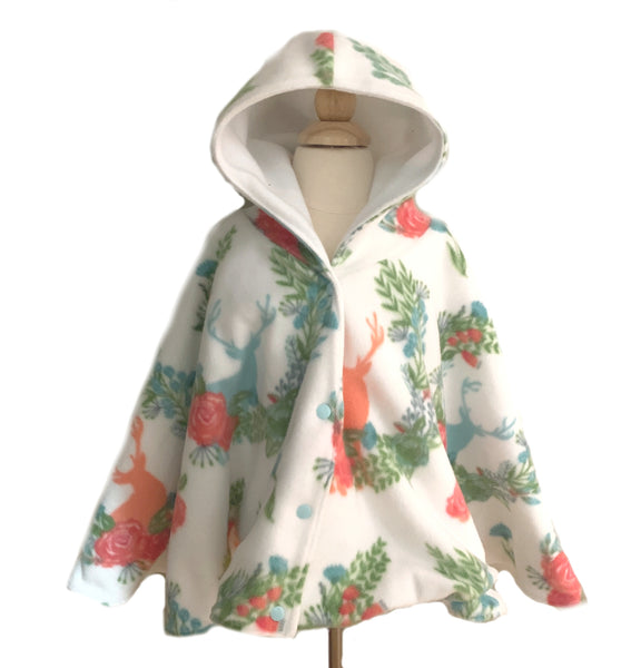 Hooded Fleece Poncho - Lil Bayou Boutique