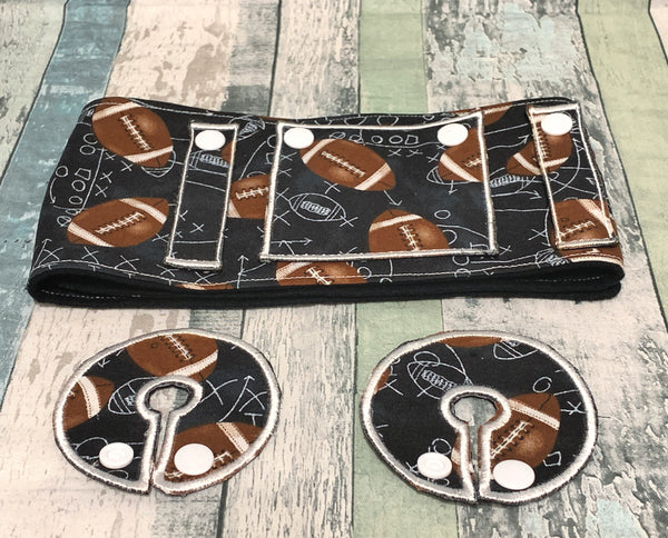 Football Feeding Tube Belt - Lil' Bayou Boutique