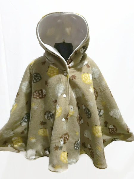 Fleece Hooded Poncho - Lil' Bayou Boutique