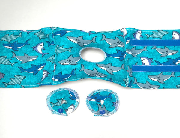 Shark G-Tube Pillow - G-tube Pillows - Lil' Bayou Boutique