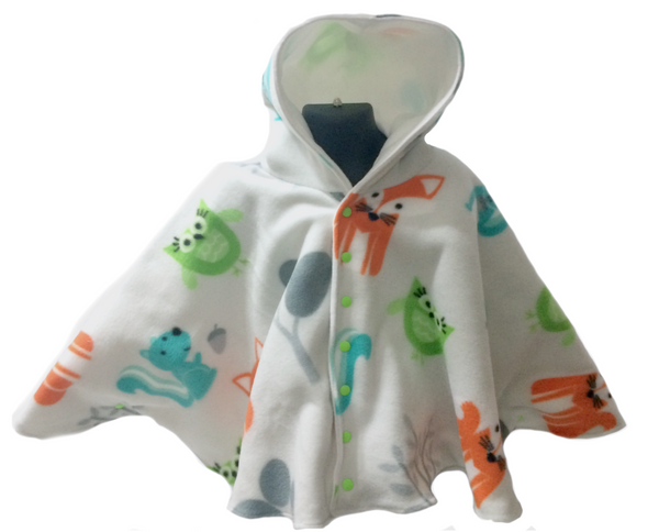 Woodland Animals Car Seat Poncho - Lil' Bayou Boutique