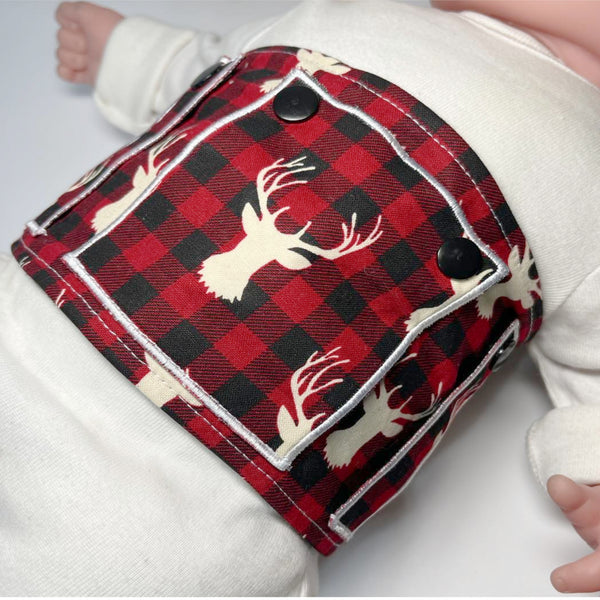 Buffalo Plaid Deer G Tube Belt