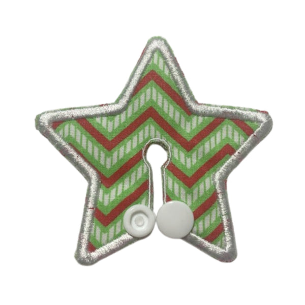 Christmas Star shaped g tube pad