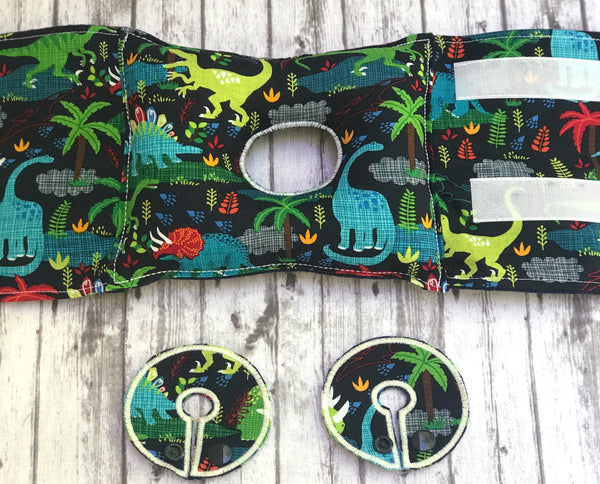 Dinosaur G-tube pillow - Lil' Bayou Boutique