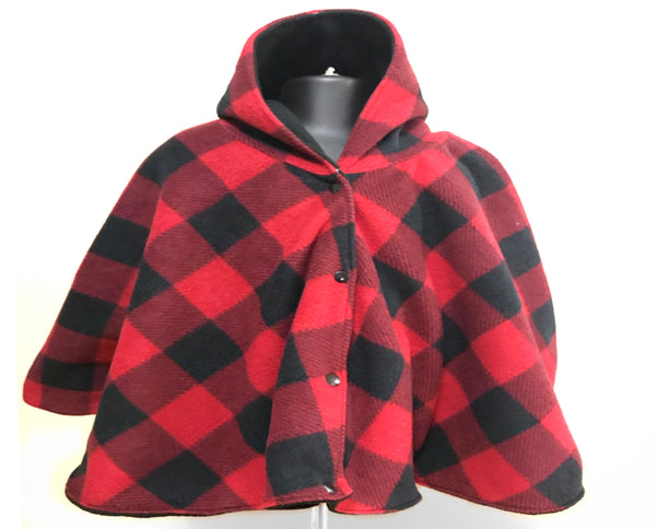 Red checkered car seat poncho - Lil' Bayou Boutique